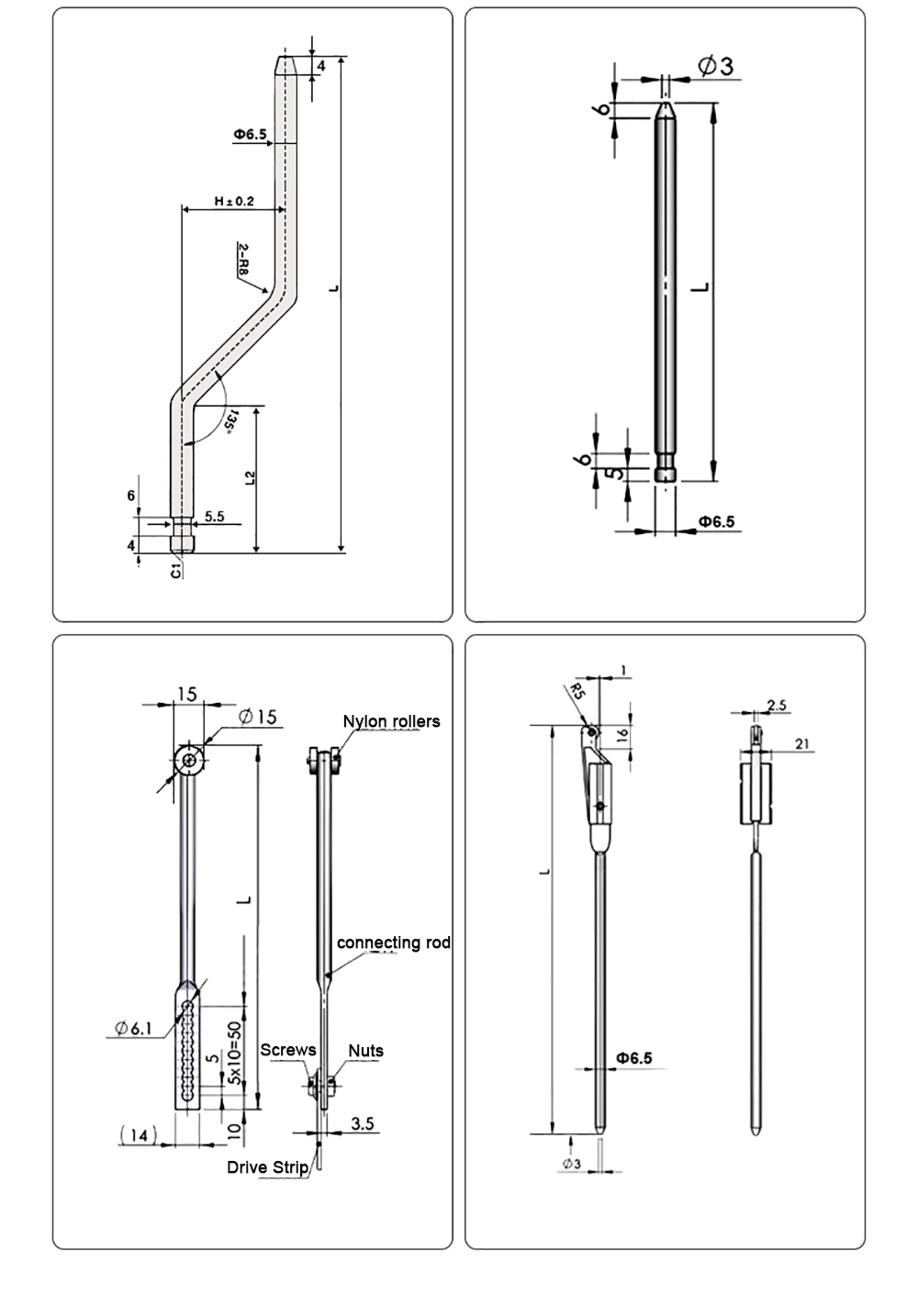 Distribution Cabinet Pull Rod